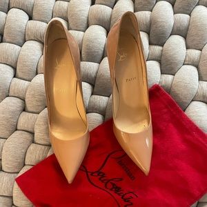 Christian Louboutin So Kate 120 Black Patent Leather Stiletto Heel Pumps 42